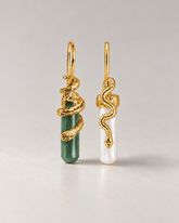 MAGICAL SERPENTINE EARRING | GOLD VERMIEL