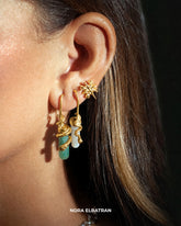 MAGICAL SERPENTINE EARRING | GOLD VERMIEL