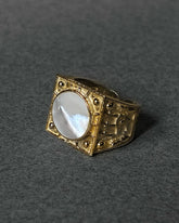 Masterpiece Mother of Pearl Ring | Gold Vermeil