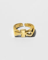 Pinky Ankh Royal Ring | Gold Vermeil