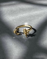 Pinky Lunar Royal Ring | Gold Vermeil