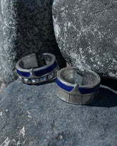 The Lapis Lazuli Pyramid Ring | SILVER