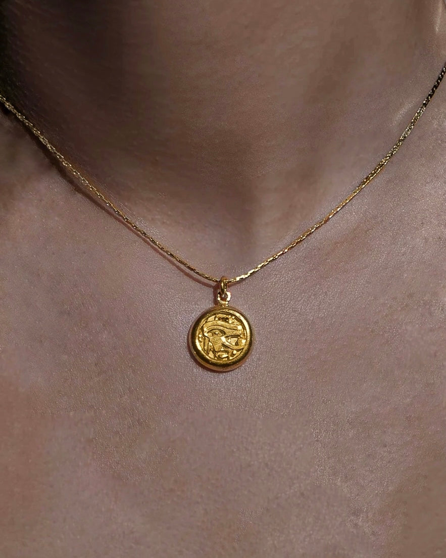 Horus Eyes Bygone Necklace | Gold Vermeil