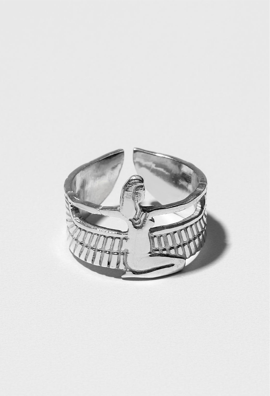 Isis Wings Royal Ring | Silver