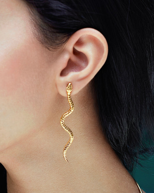 THE SERPENTINE EARRING | GOLD VERMEIL