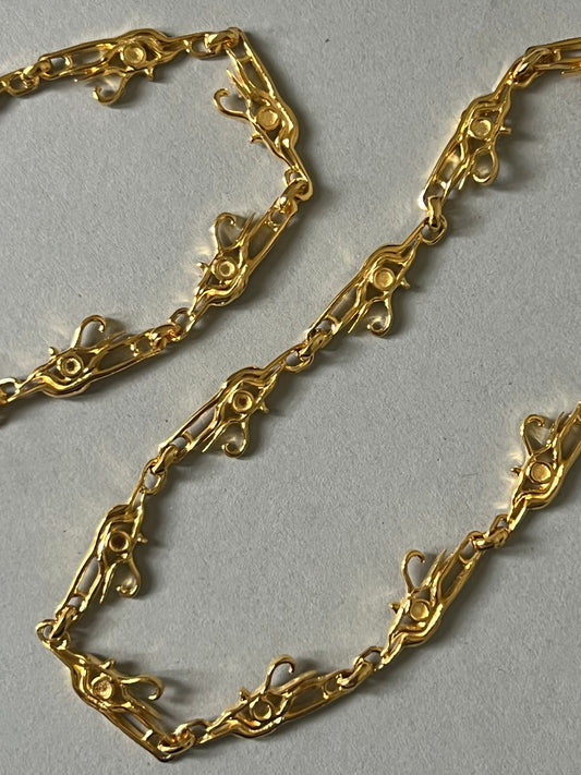 SIGNATURE HORUS EYE CHAIN | GOLD VERMEIL