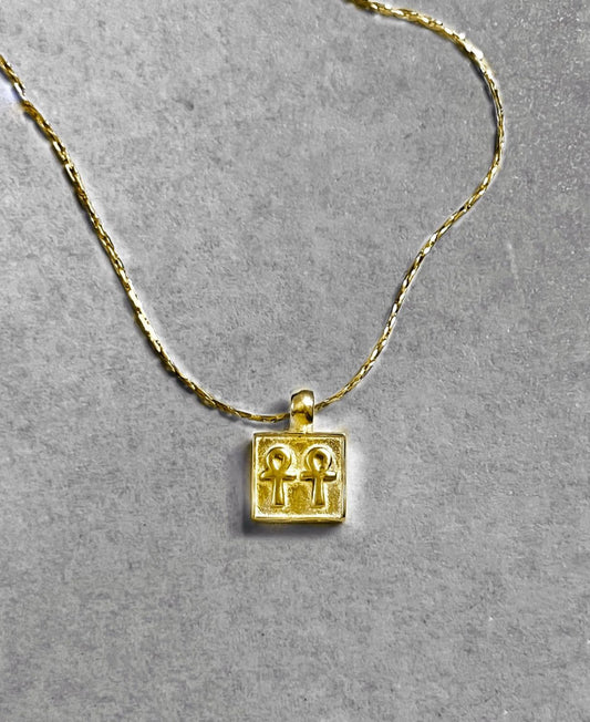 ANKH BYGONE NECKLACE | GOLD VERMEIL