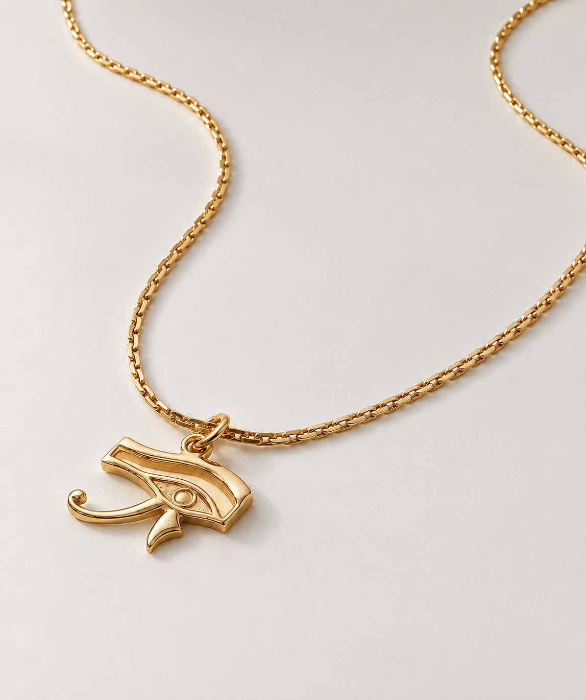 Horus Eyes Royal Necklace | Gold Vermeil