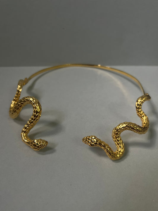 THE MASTERPIECE SERPENTINE COLLAR | GOLD VERMEIL