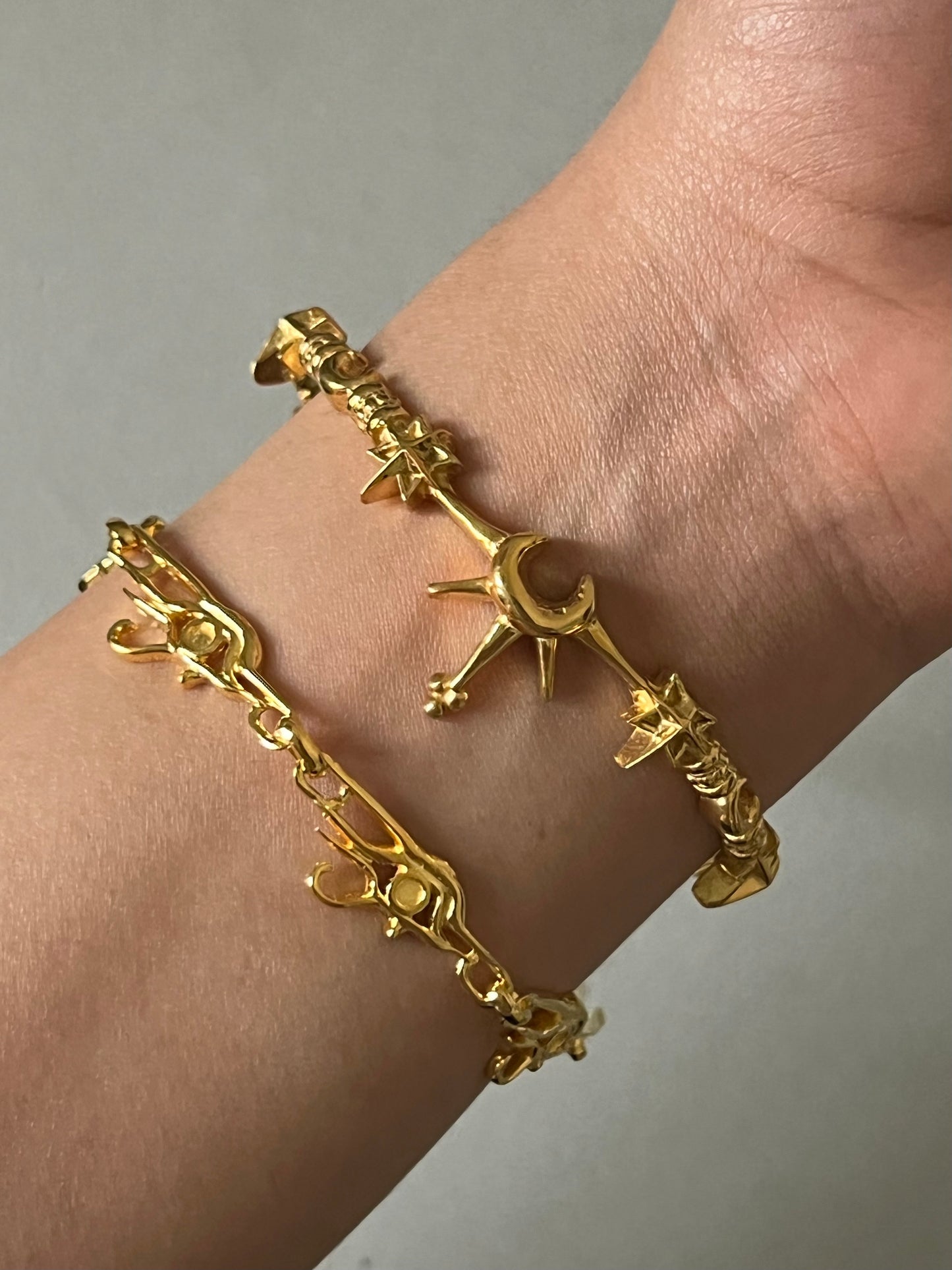 SIGNATURE HORUS EYES BRACELET | GOLD VERMEIL