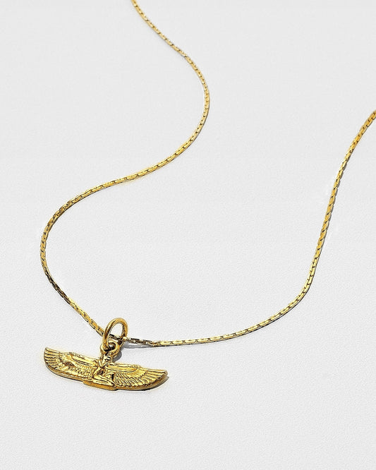 ISIS WINGS NECKLACE GOLD VERMEIL