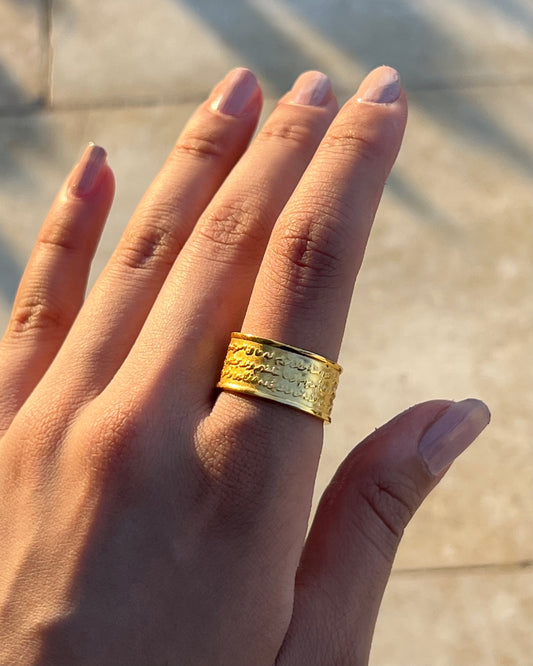 AYAT EL KURSI RING GOLD VERMEIL