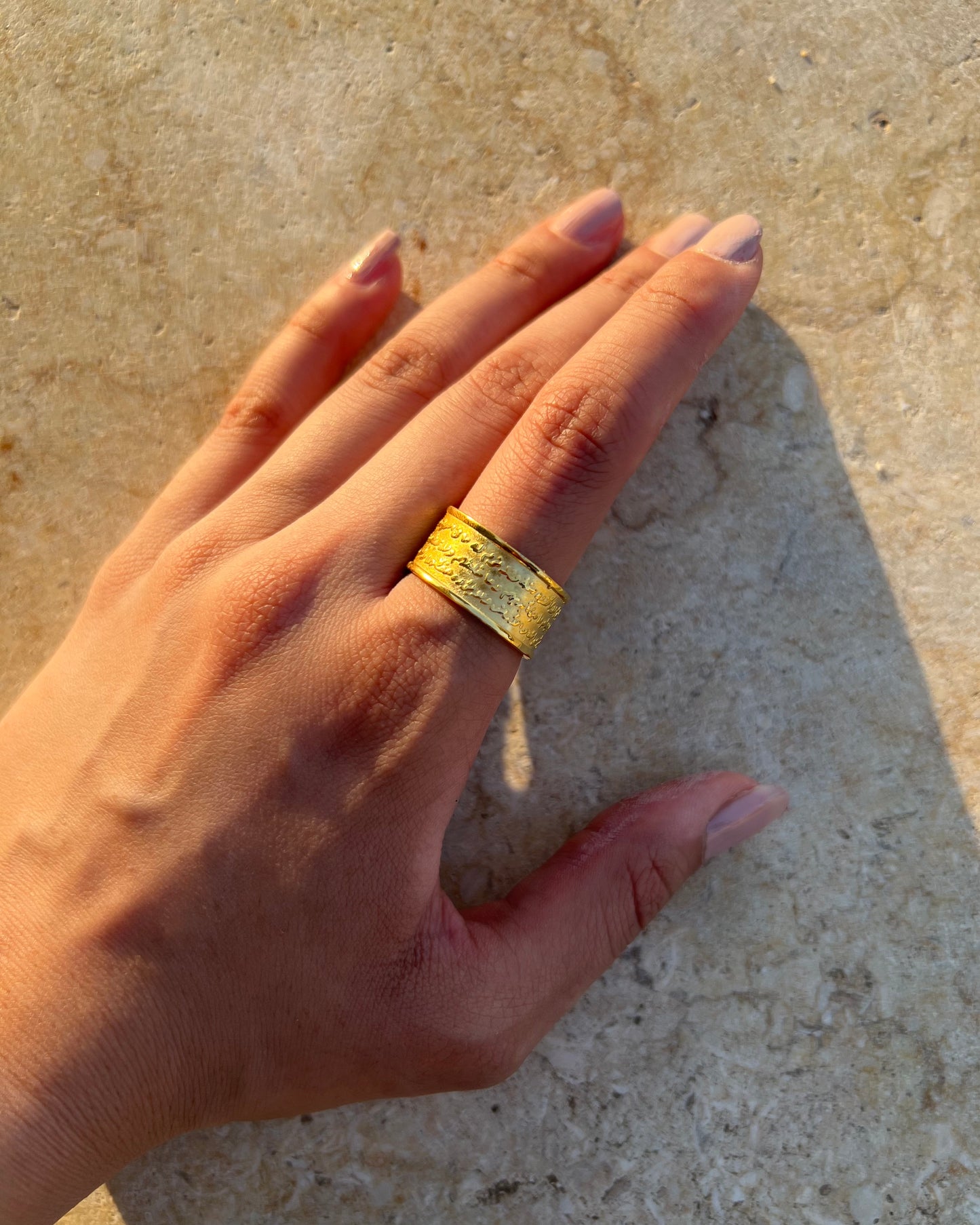 AYAT EL KURSI RING GOLD VERMEIL