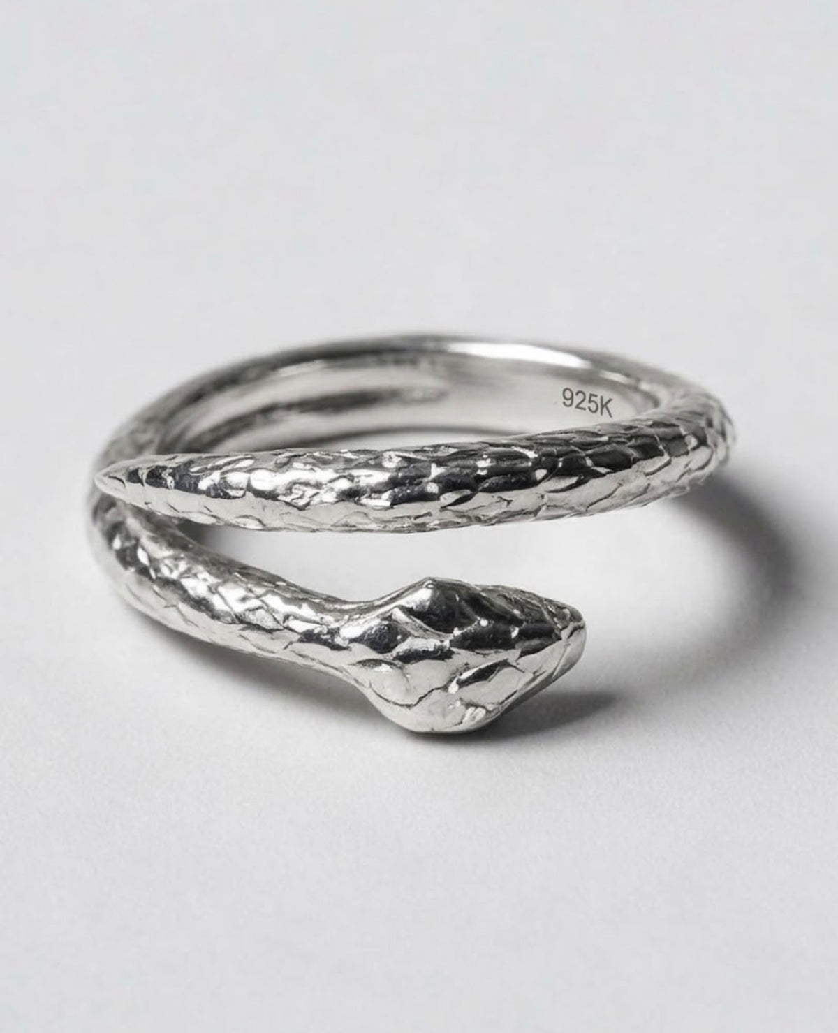 Pinky Snake Royal Ring | Silver