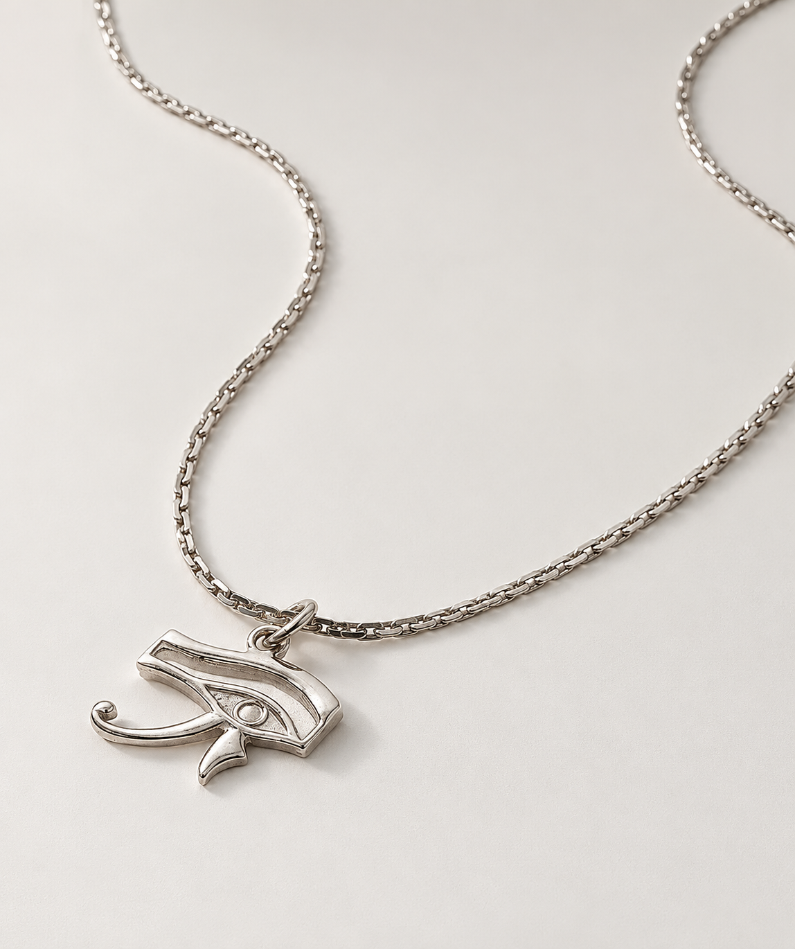 Horus Eyes Royal Necklace | Silver