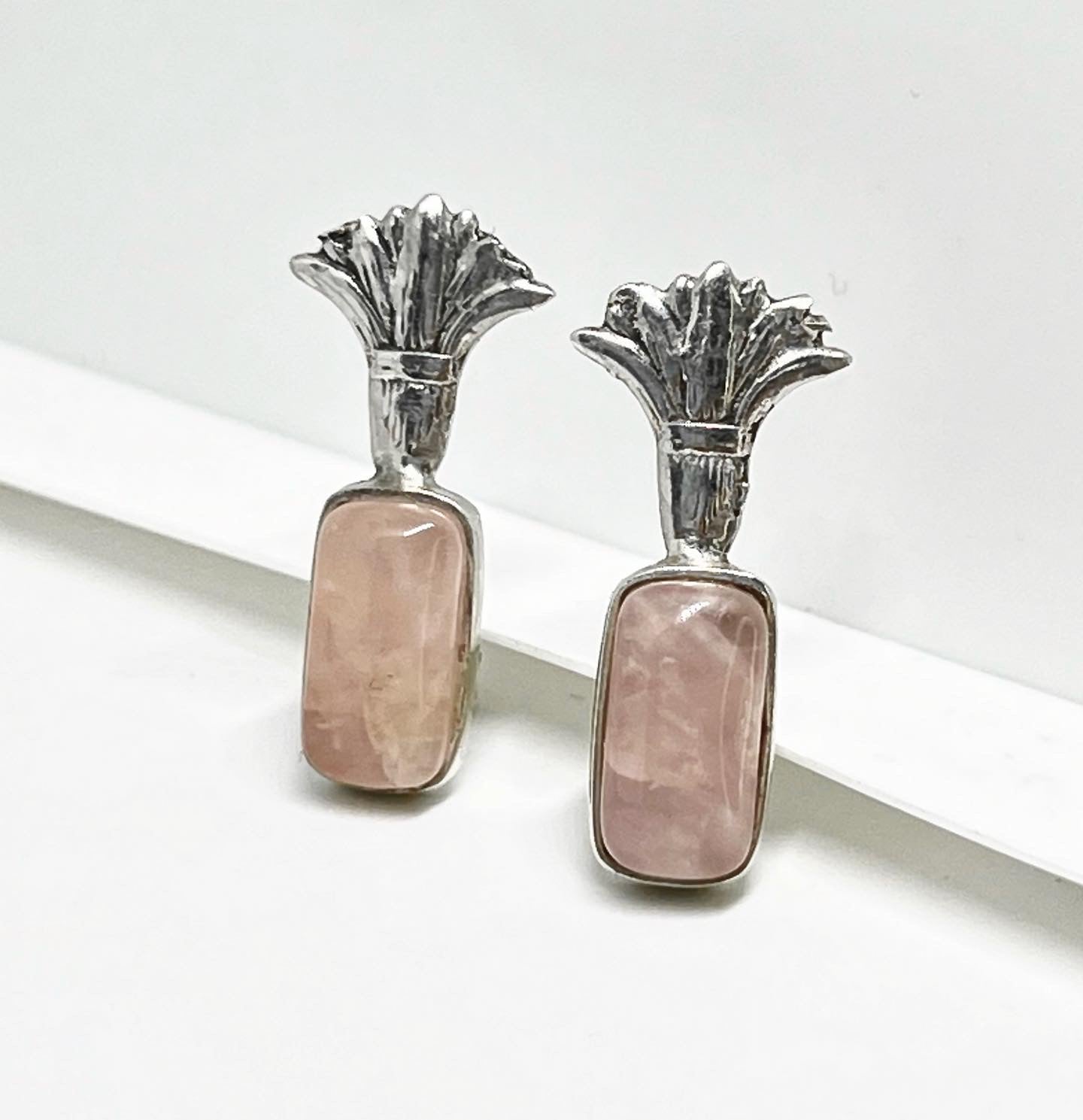 Rose Quartz Royal Earring