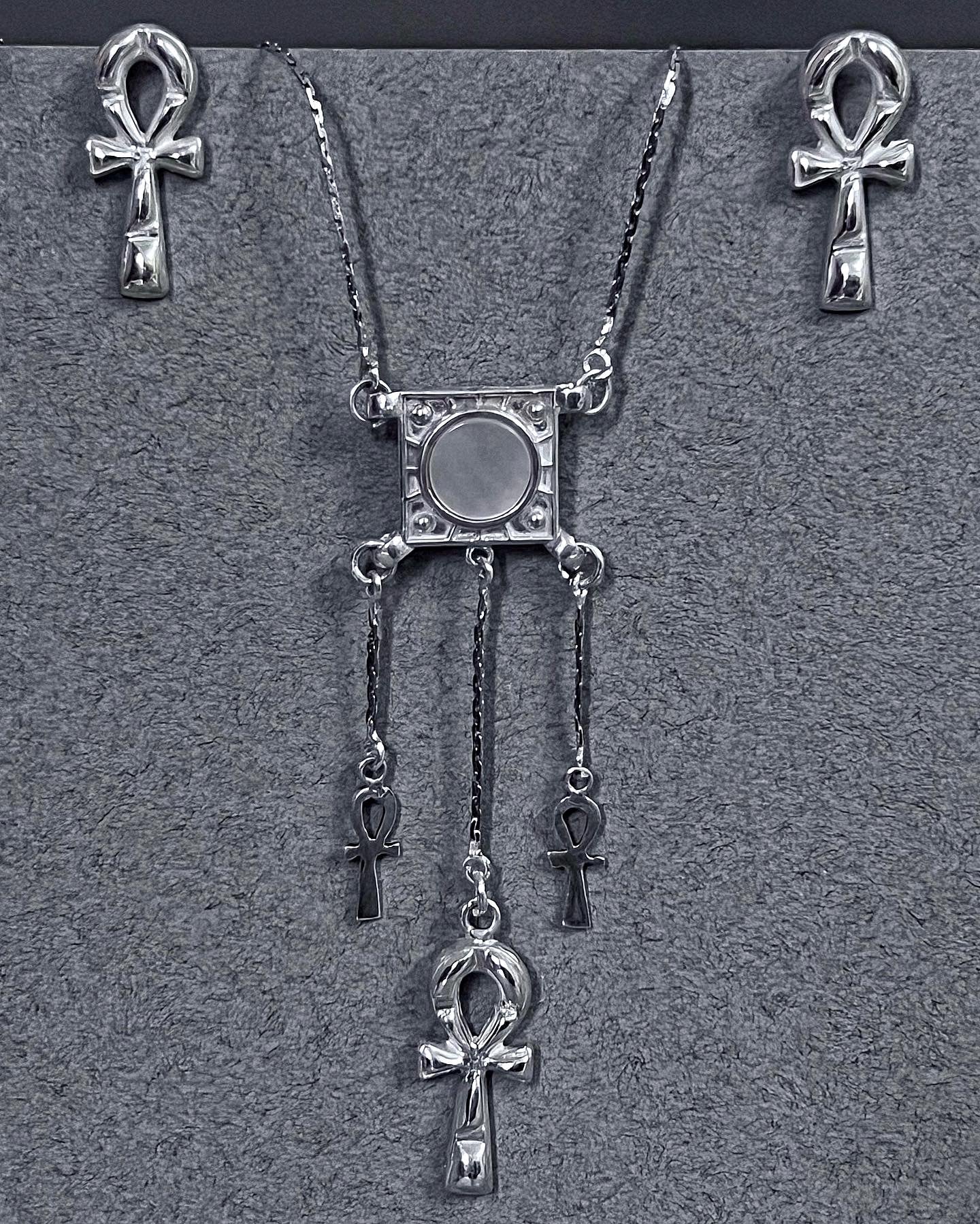 Triple Ankh Necklace