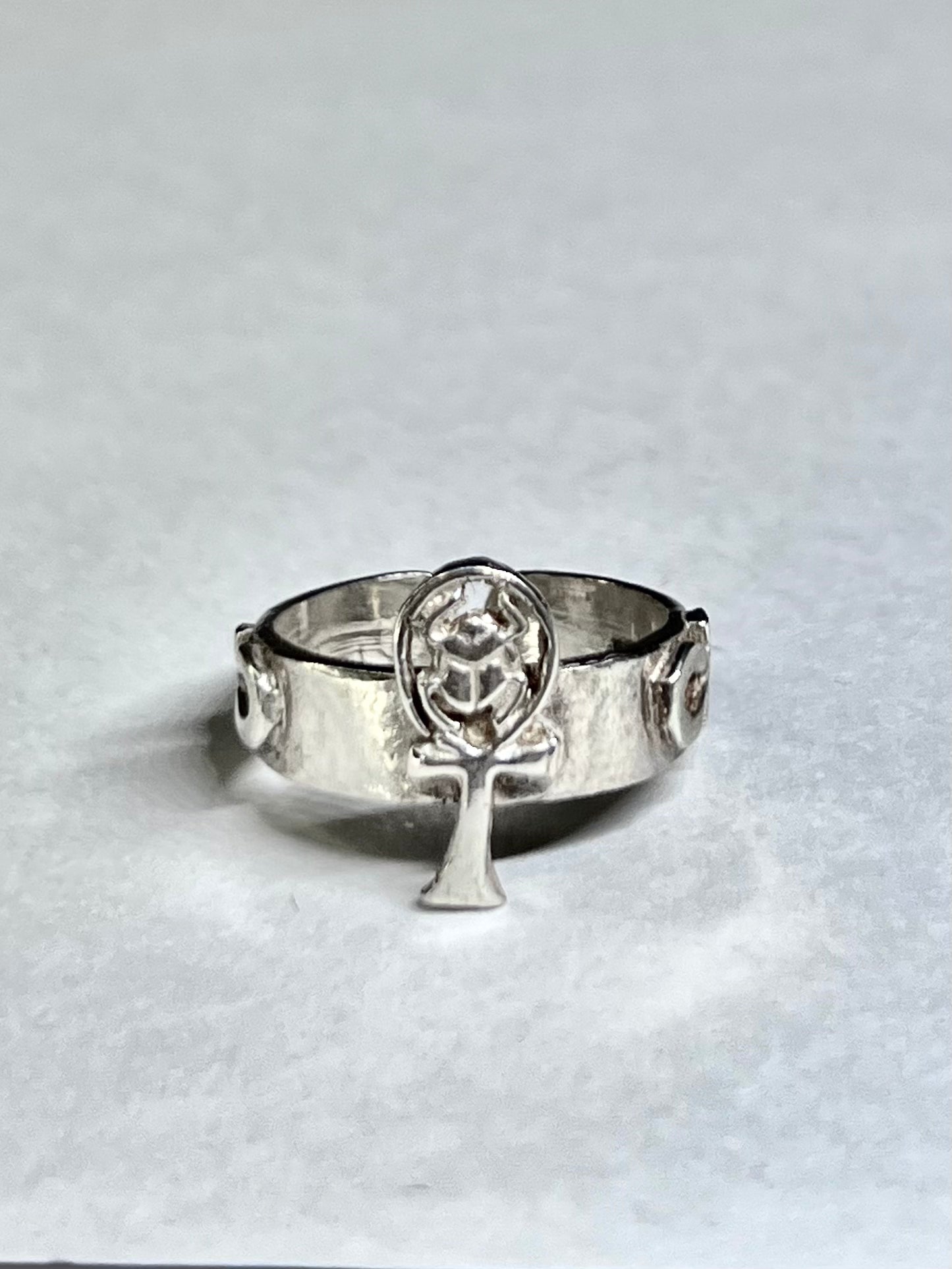 Ankh Scarab Royal Ring