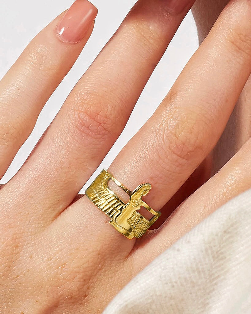 Isis Wings Royal Ring | Gold Vermeil