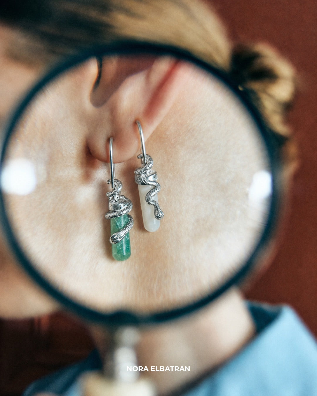 MAGICAL SERPENTINE EARRING | SILVER
