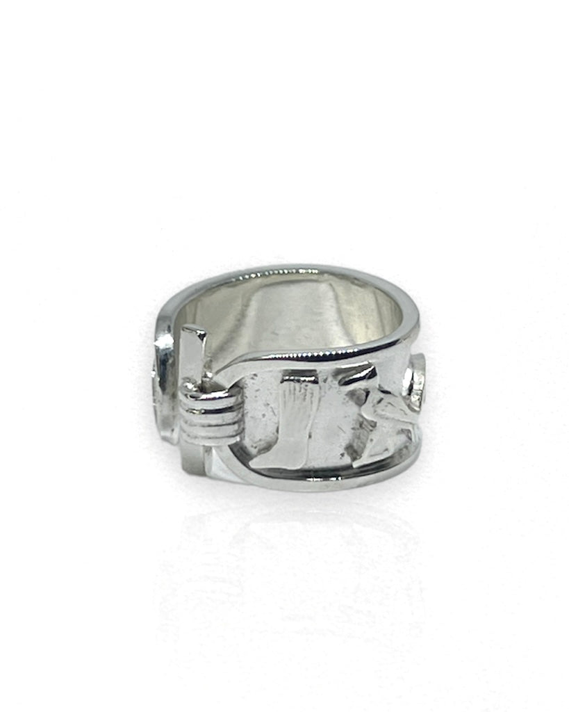 Pinky Cartouch Royal Ring| Customize Your Name | SILVER