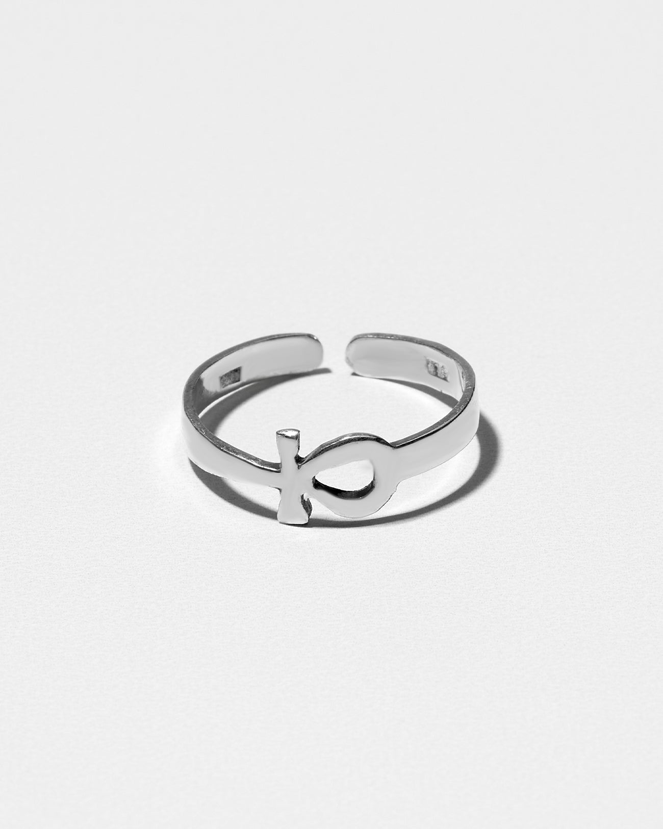 Minimalist key of life Royal ring,