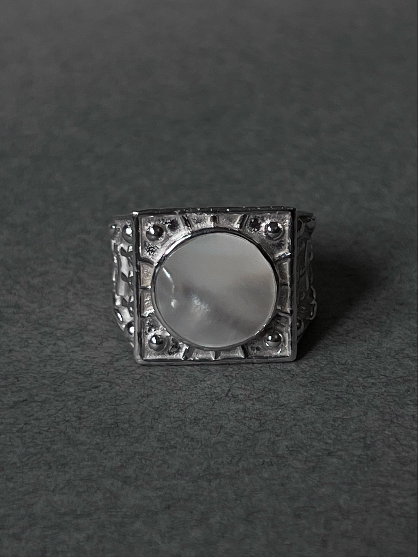 Bygone Mother of  Pearl Ring